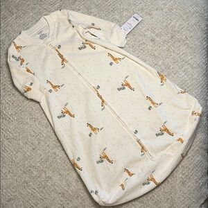 Carter's Cream Sleepsack with Giraffe Print